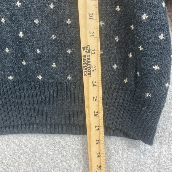 American Eagle fair isle sweater M quarter button Apres ski preppy casual unisex - Picture 4 of 8